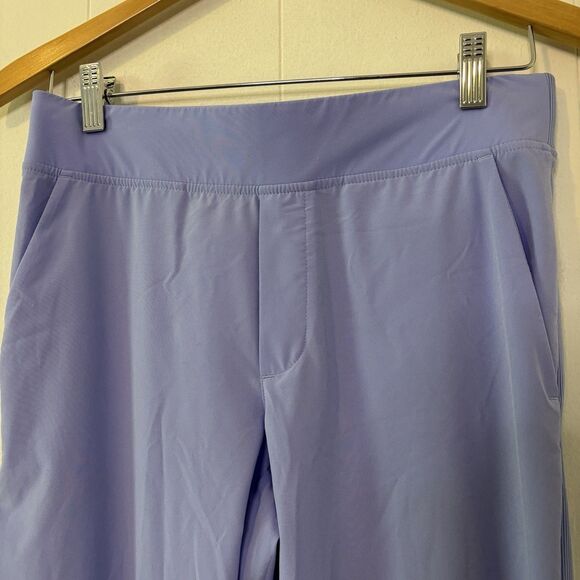 Athleta Size 2 Brooklyn Ankle Pant Periwinkle Purple Athleisure Pull On Travel - Picture 4 of 12